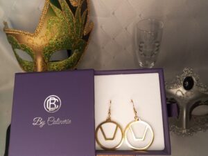 boucles d'oreilles symbole libertin dorées Boucles D'Oreilles Symbole Libertin Dorées