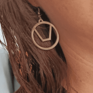 Boucles d'Oreilles Libertines - Finition Argentée