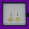 Boucles d'Oreilles Queen of Spades - Finition Dorée