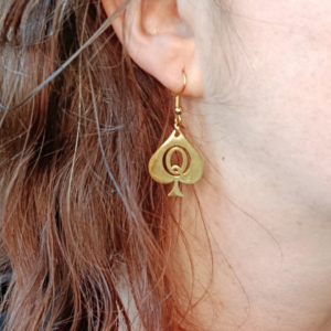 Boucles d'oreilles Queen Of Spades Boucles d'Oreilles Queen of Spades - Finition Dorée